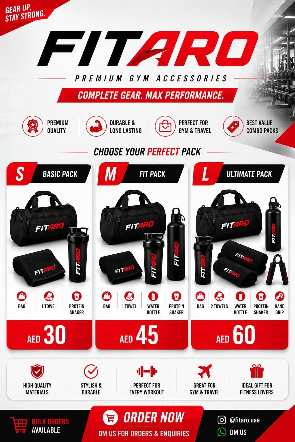 FITAROW gym combo pack reference